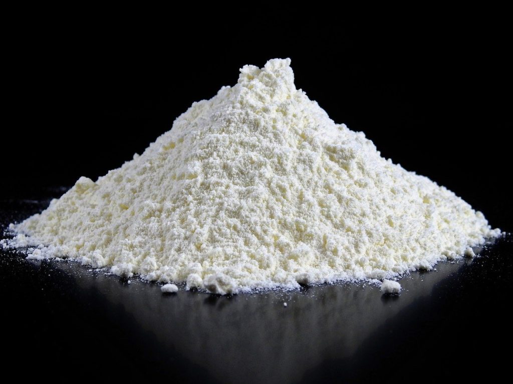 white powder